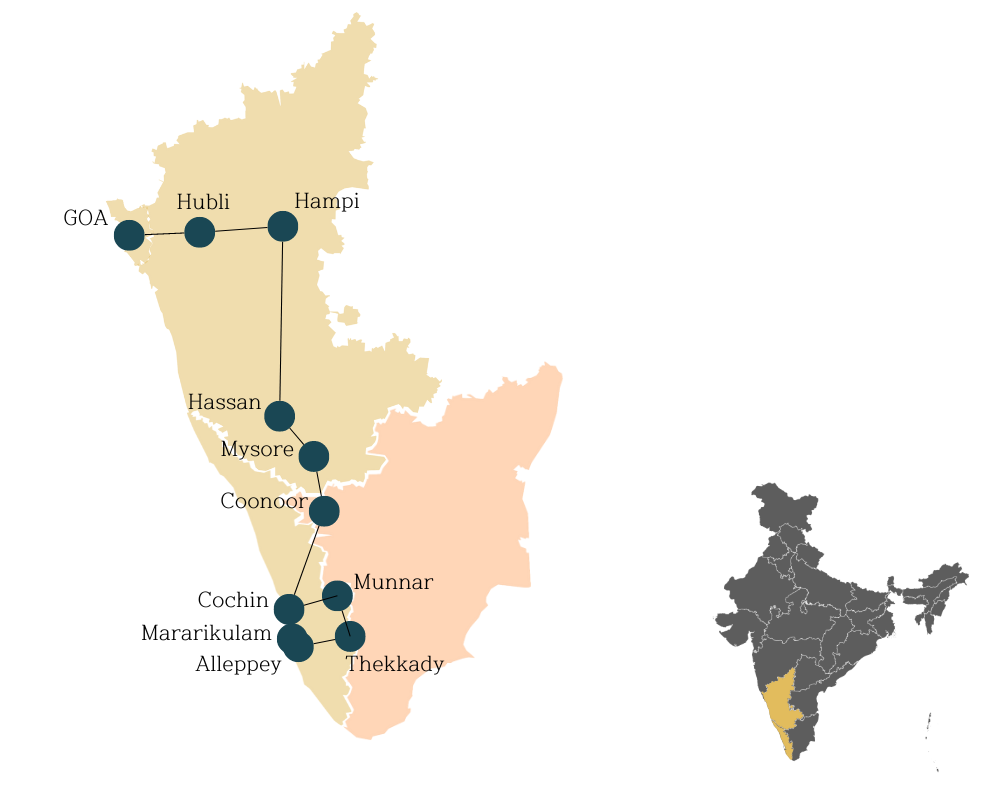KERALA & KARNATAKA, ENTRE NATURE ET CULTURE